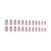 12 Sizes-24 Pcs Press On Nails W1554