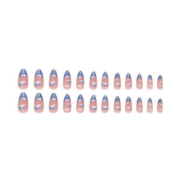 12 Sizes-24 Pcs Press On Nails W1554