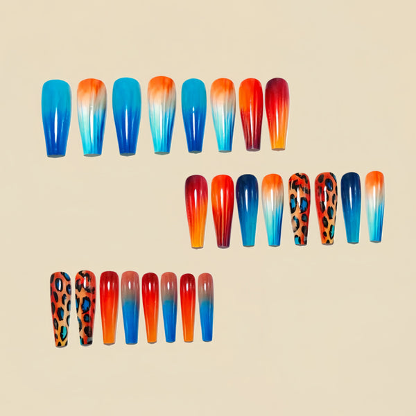 12 Sizes-24 Pcs Press On Nails Y1522