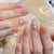 12 Sizes-24 Pcs Press On Nails JL0684
