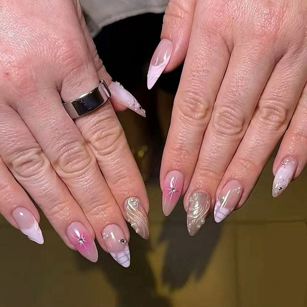 12 Sizes-24 Pcs Press On Nails JP3844