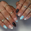 12 Sizes-24 Pcs Press On Nails JP4227