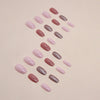 12 Sizes-24 Pcs Press On Nails W1297