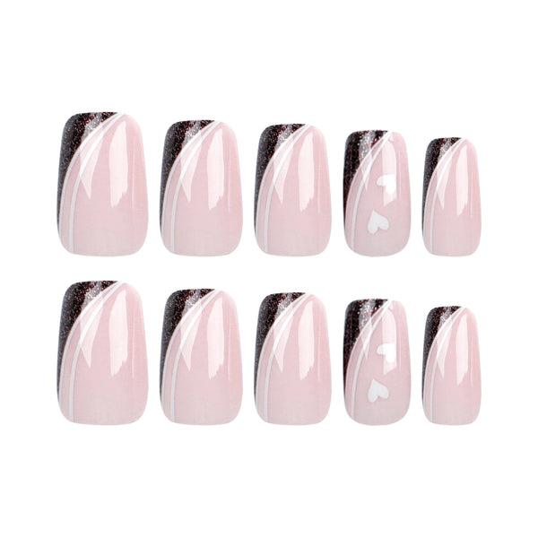 12 Sizes-24 Pcs Press On Nails JP3046