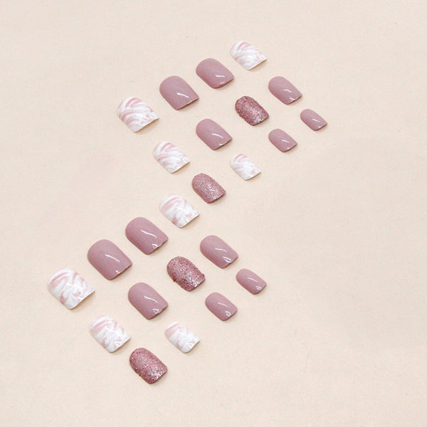 12 Sizes-24 Pcs Press On Nails W782