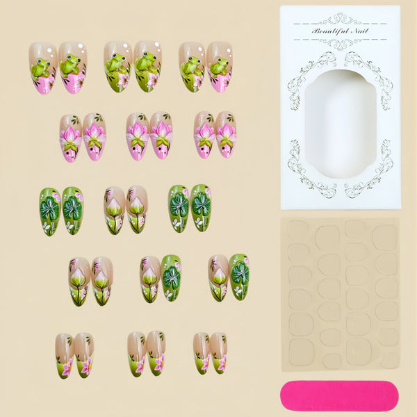 15 Sizes-30 Pcs Press On Nails Y1990