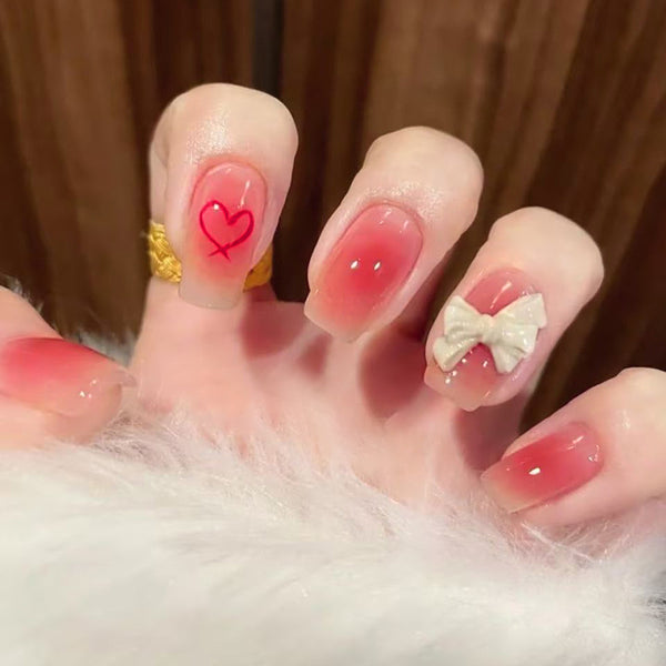 12 Sizes-24 Pcs Press On Nails Z1139