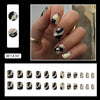 12 Sizes-24 Pcs Press On Nails W1430