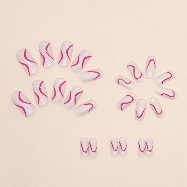 12 Sizes-24 Pcs Press On Nails W755
