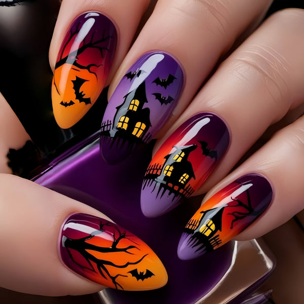 12 Sizes-24 Pcs Press On Nails Y843