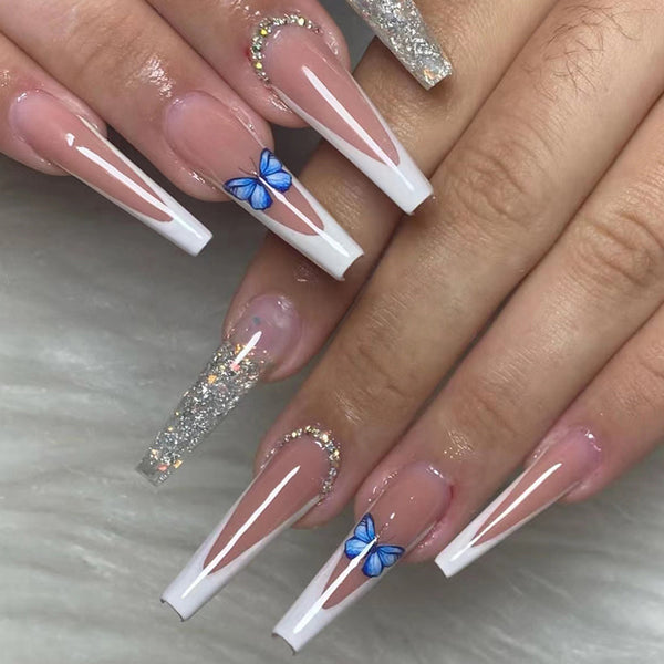 12 Sizes-24 Pcs Press On Nails Z630