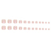 12 Sizes-24 Pcs Press On Nails F133