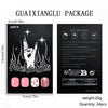 12 Sizes-24 Pcs Press On Nails C1258