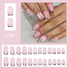 12 Sizes-24 Pcs Press On Nails C789
