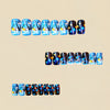 12 Sizes-24 Pcs Press On Nails Y1595