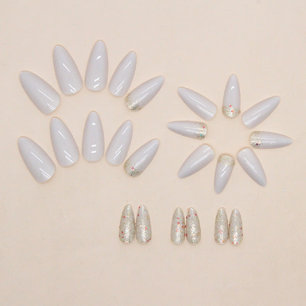 12 Sizes-24 Pcs Press On Nails W1076