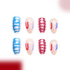 12 Sizes-24 Pcs Press On Nails C910