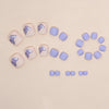 12 Sizes-24 Pcs Press On Nails F127
