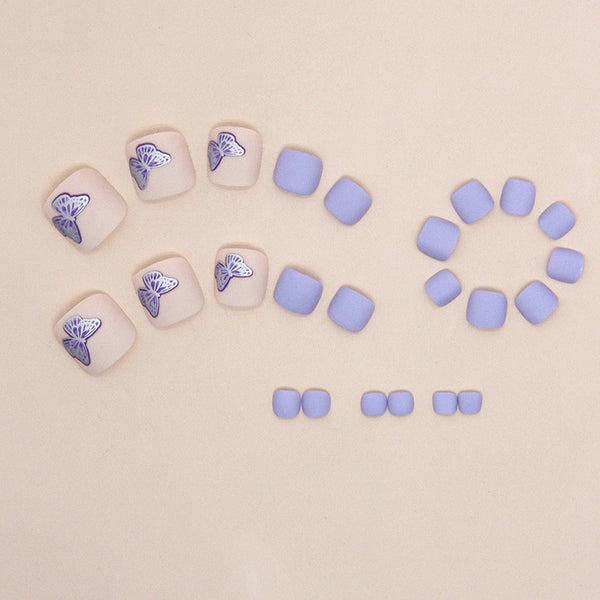 12 Sizes-24 Pcs Press On Nails F127