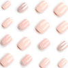 Pink Short Square Press on Nails