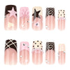 12 Sizes-24 Pcs Press On Nails JP4152
