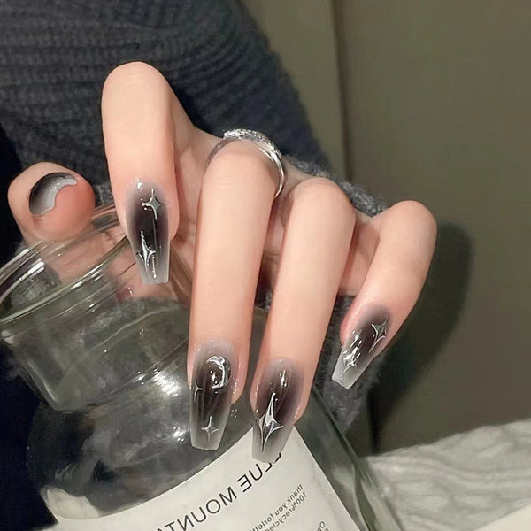 12 Sizes-24 Pcs Press On Nails R722