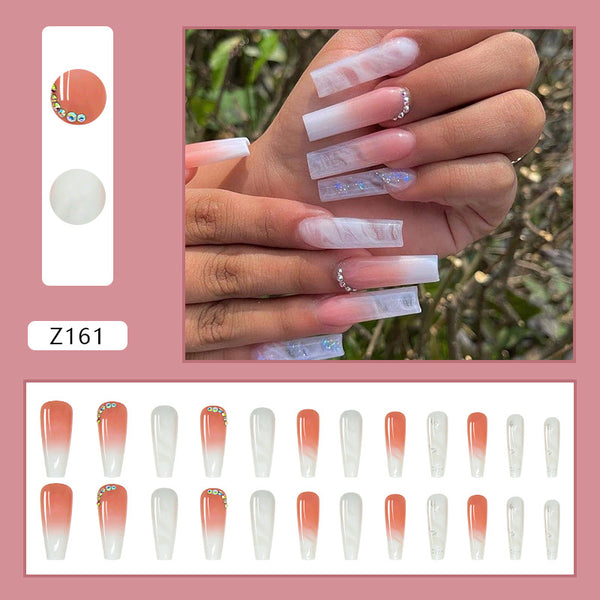 12 Sizes-24 Pcs Press On Nails Z161
