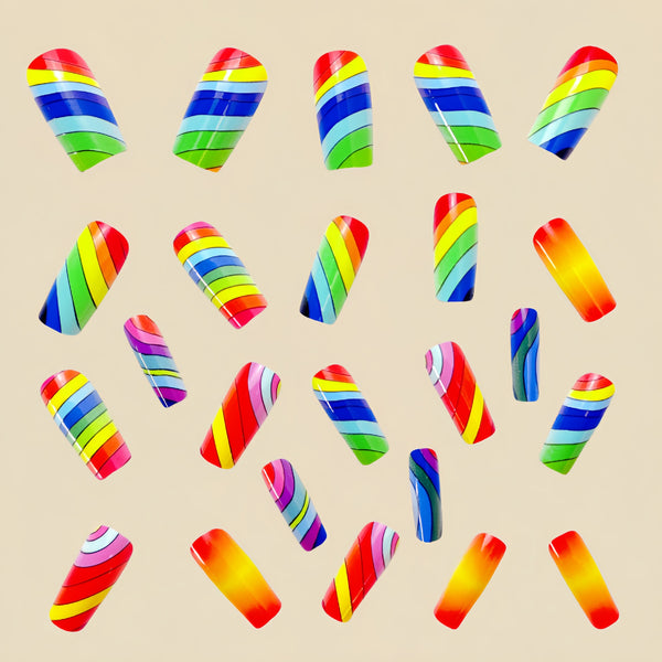 12 Sizes-24 Pcs Press On Nails Y517