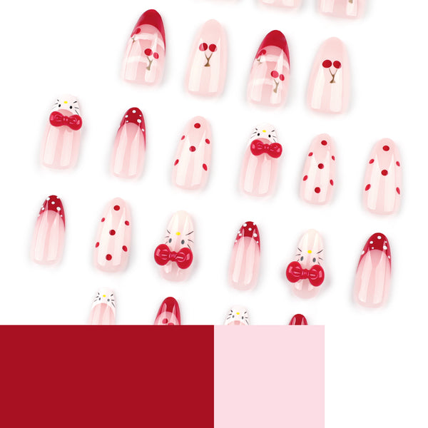 12 Sizes-24 Pcs Press On Nails JP4000