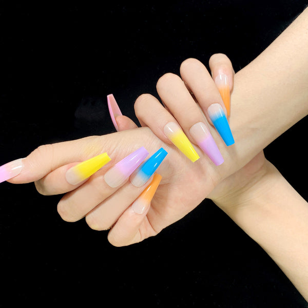 12 Sizes-24 Pcs Press On Nails JP1046