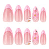 12 Sizes-24 Pcs Press On Nails JP3925