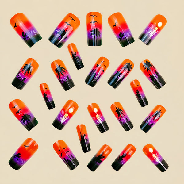 12 Sizes-24 Pcs Press On Nails Y917