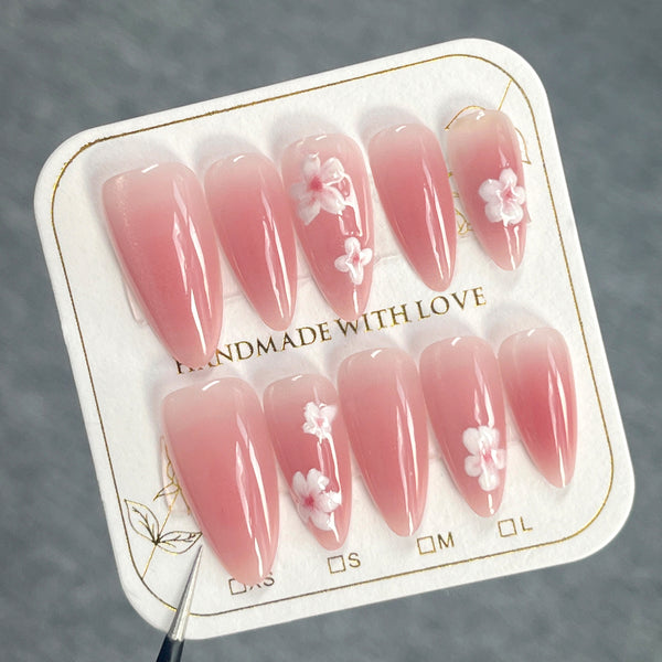 12 Sizes-24 Pcs Press On Nails nail-accessory