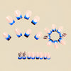 12 Sizes-24 Pcs Press On Nails Y1767