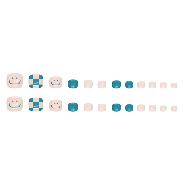 12 Sizes-24 Pcs Press On Nails F101