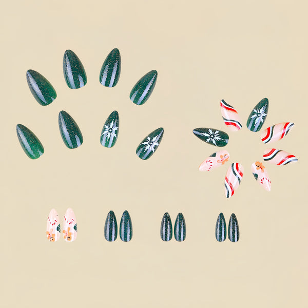 12 Sizes-24 Pcs Press On Nails Y280