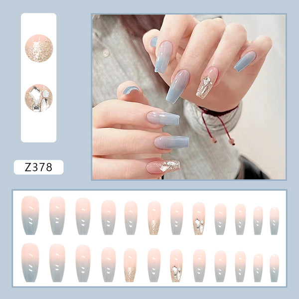 12 Sizes-24 Pcs Press On Nails Z378
