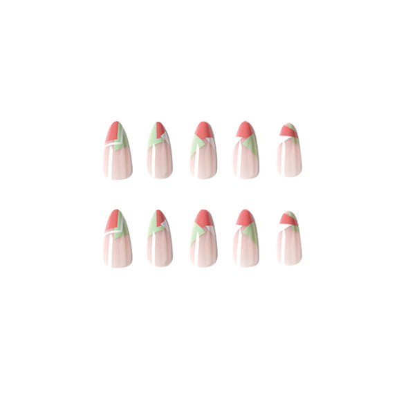 12 Sizes-24 Pcs Press On Nails JP1849