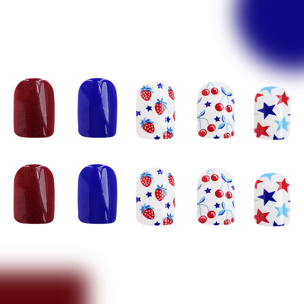 12 Sizes-24 Pcs Press On Nails C409