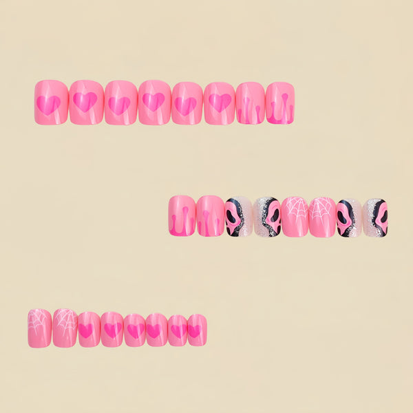 12 Sizes-24 Pcs Press On Nails Y126