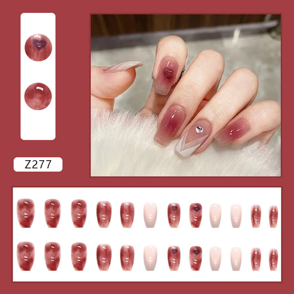 12 Sizes-24 Pcs Press On Nails Z243