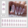 12 Sizes-24 Pcs Press On Nails W724