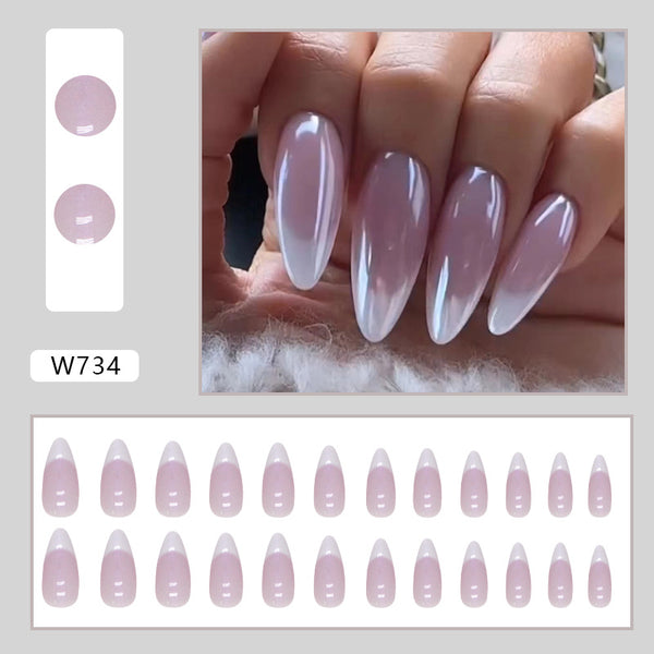 12 Sizes-24 Pcs Press On Nails W724