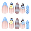 12 Sizes-24 Pcs Press On Nails JP4343