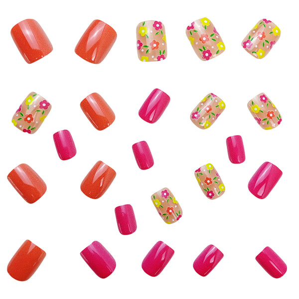 12 Sizes-24 Pcs Press On Nails Y741