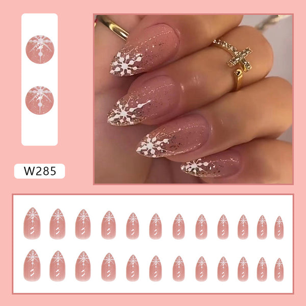 12 Sizes-24 Pcs Press On Nails W285