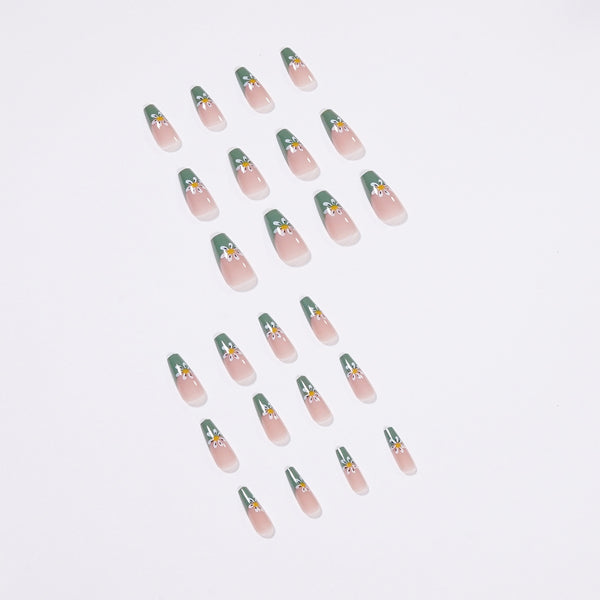 12 Sizes-24 Pcs Press On Nails JP1428