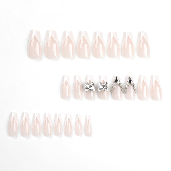 12 Sizes-24 Pcs Press On Nails JP2957