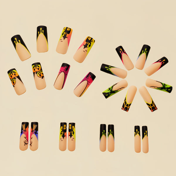 12 Sizes-24 Pcs Press On Nails Y216