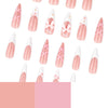 12 Sizes-24 Pcs Press On Nails JP4230